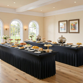 Htper wedding banquet decor setup for a polished event space.