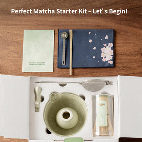 HTRCXB matcha set gift-ready packaging for beginners.