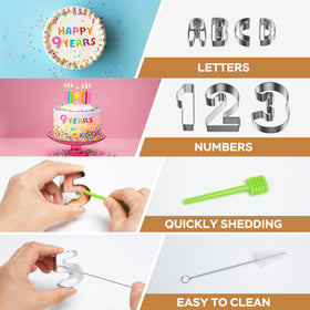 HUAFA alphabet number set shedding bar enables quick release during crafting