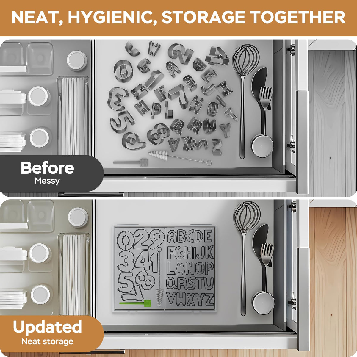 HUAFA cleaning brush and storage box to keep tools organized after crafting