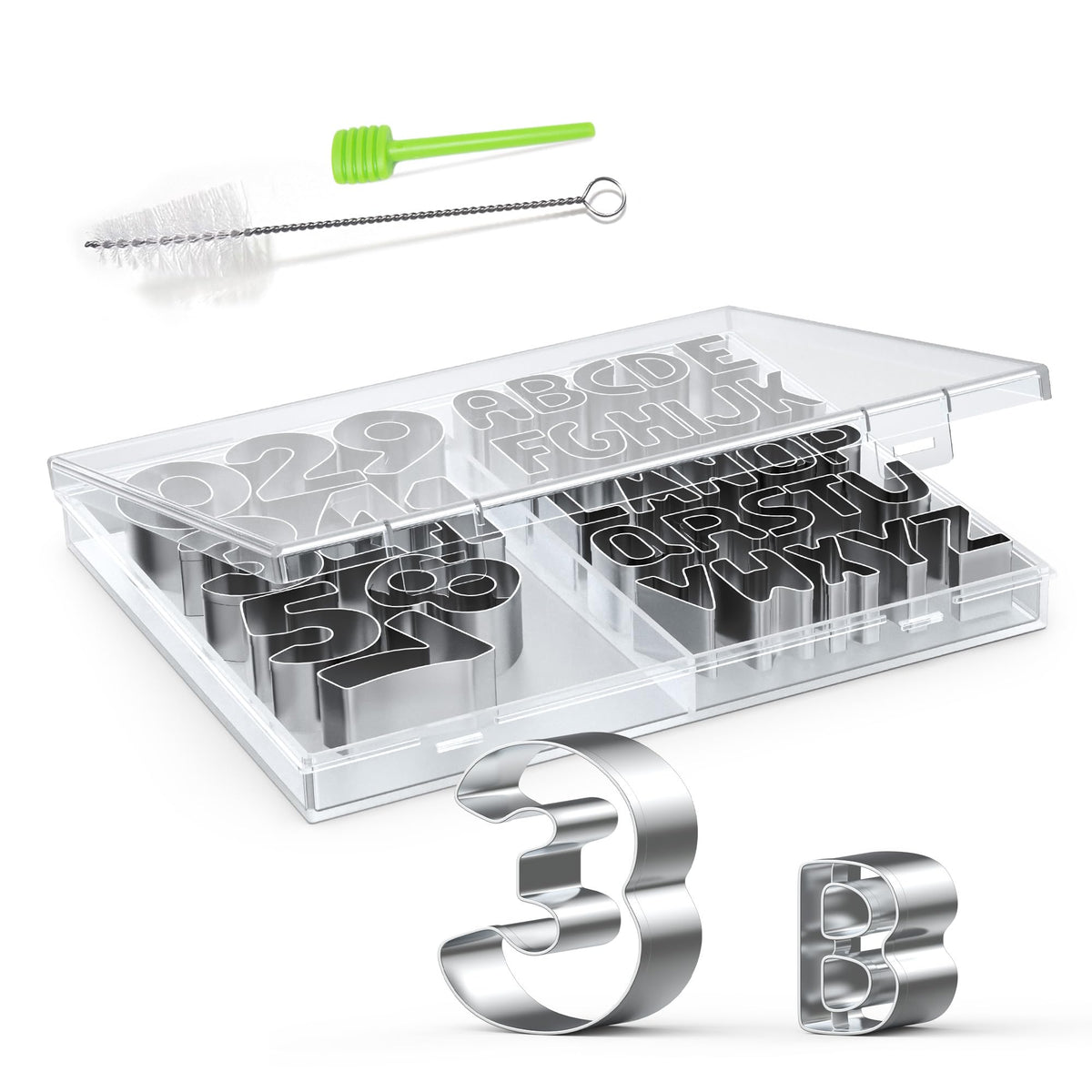 HUAFA number cutters digits set ideal for educational snacks and numbers