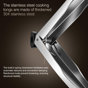 Huakai ergonomic non-slip-handle provides comfortable control during cooking sessions.
