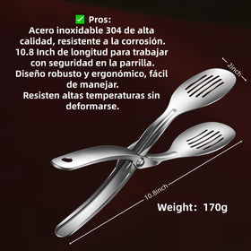 Huakai Kitchen Tongs resist heat up to 600C for grilling and baking