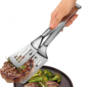 Huakai new kitchen tongs assembled for easy flipping and serving grilled foods.