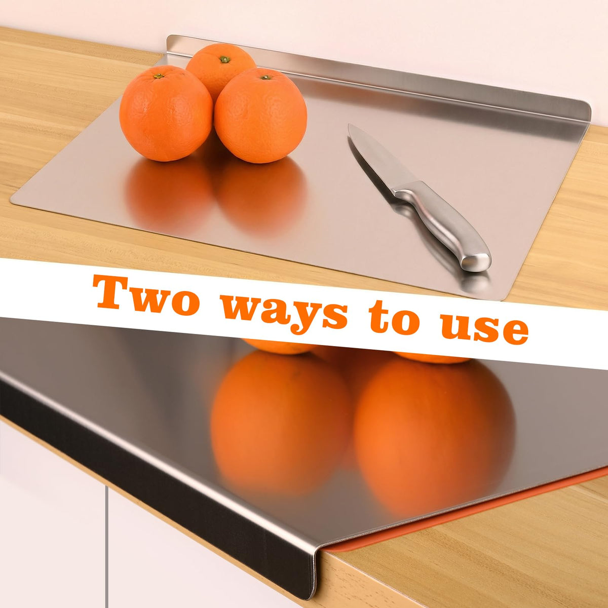 HUAKENER large prep surface supports versatile kitchen tasks and display
