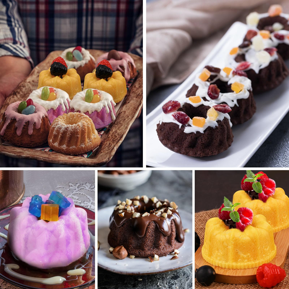 HUAKENER silicone molds are dishwasher-safe and microwave-safe for everyday convenience.