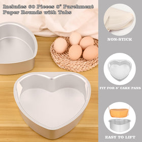 HUAKENER aluminum heart pan delivers even heat and durable performance.