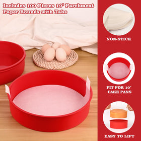HUAKENER oven-safe silicone bakeware for microwave and dishwasher.