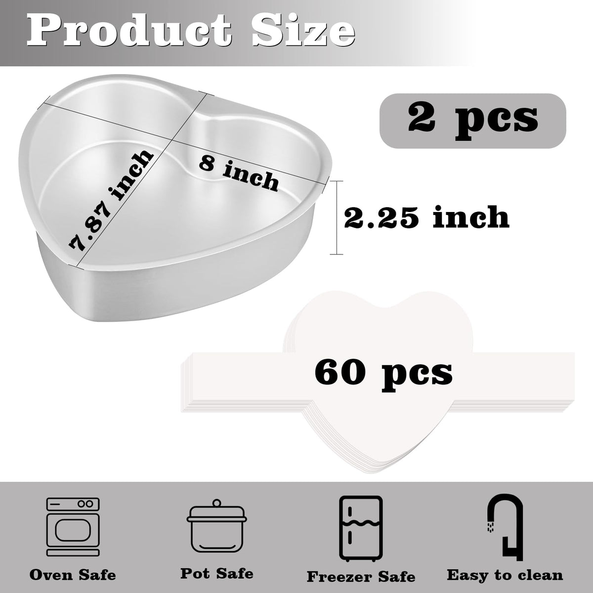 HUAKENER parchment paper with handles enables lifting the cake without sticking.