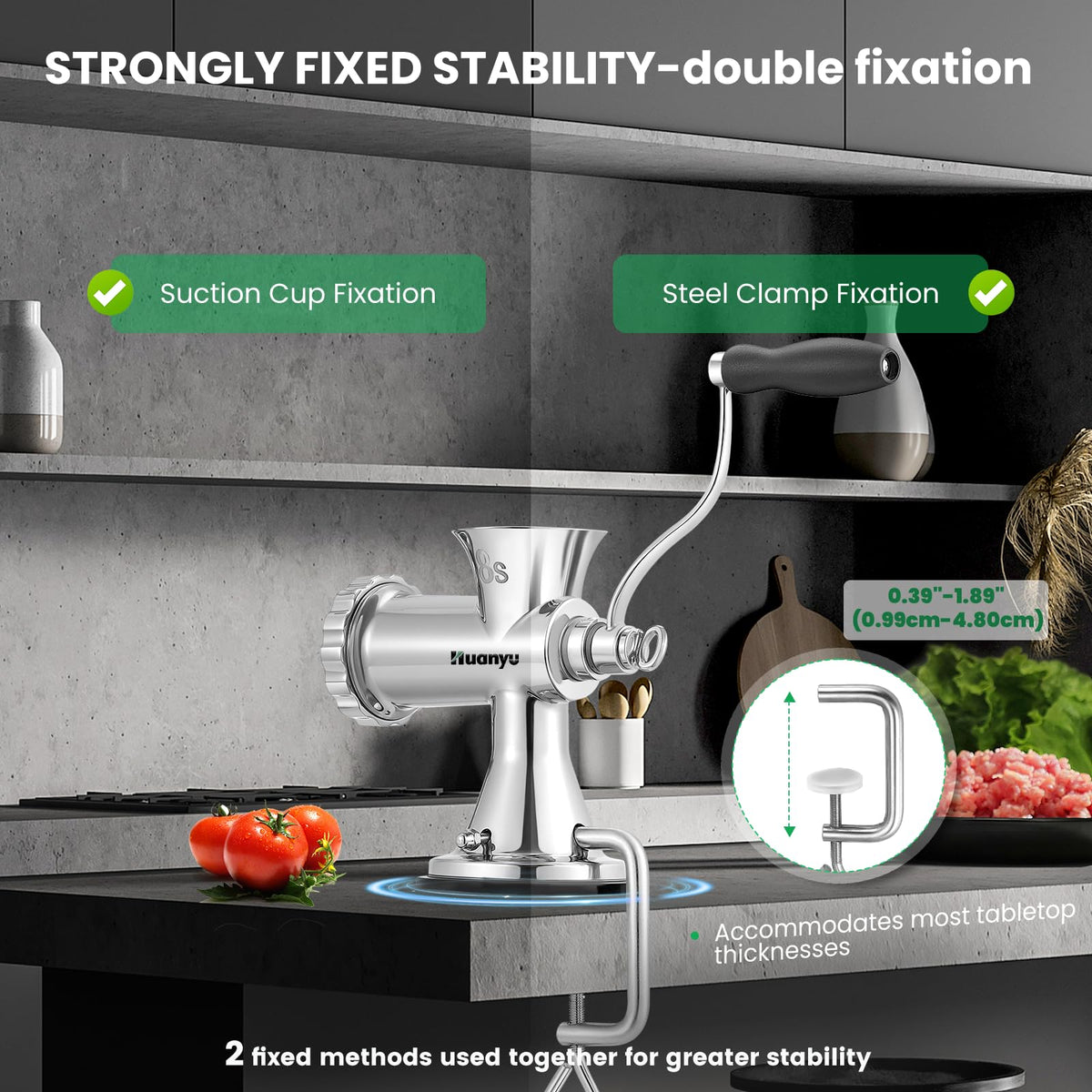 Huanyu dishwasher-safe parts simplify cleanup after meals.