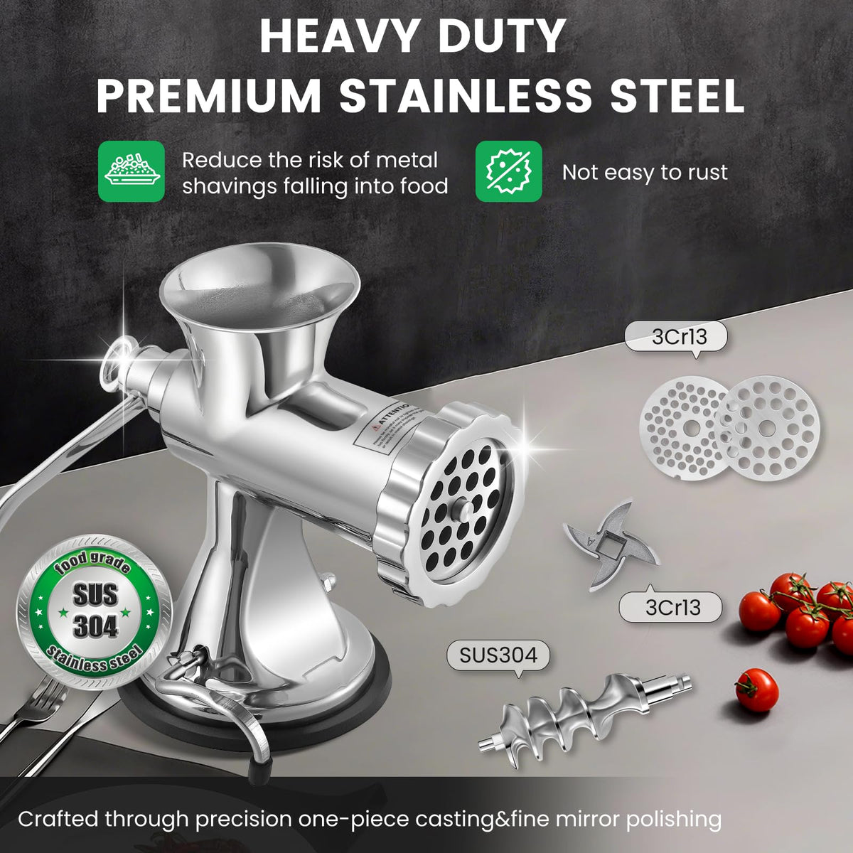 Huanyu hand-crank design enables smooth, effortless operation.
