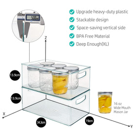 Hudgan 8-pack BPA-free PET construction enhances durability.