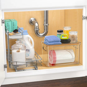 Hudgan bamboo top surface doubles as a small shelf for essentials
