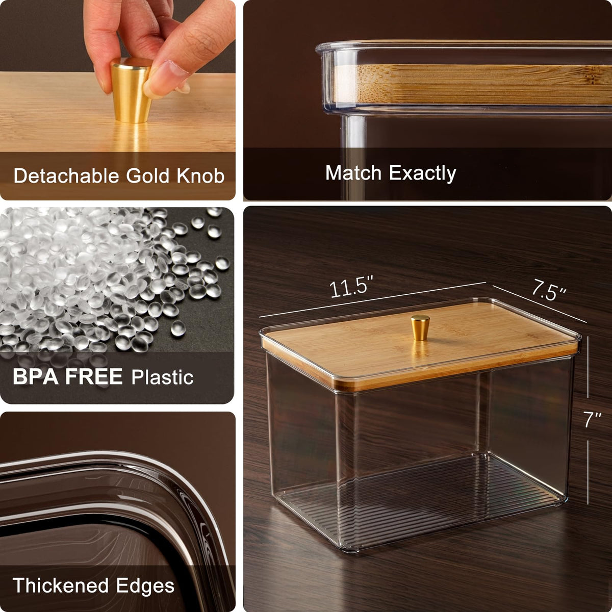 Hudgan breadbox on a clean counter complements modern kitchen design