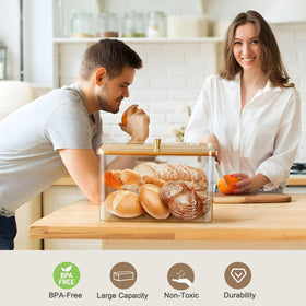 Hudgan breadbox decorative and functional addition to any kitchen counter
