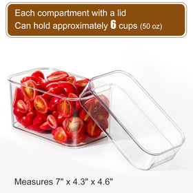 Hudgan Clear PET plastic shows contents at a glance for easy serving.