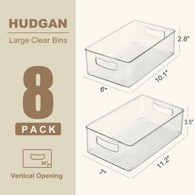Hudgan bins with built-in handles allow easy transport when full.