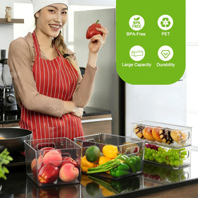 Hudgan durable plastic boxes are great for shelves and cabinets.
