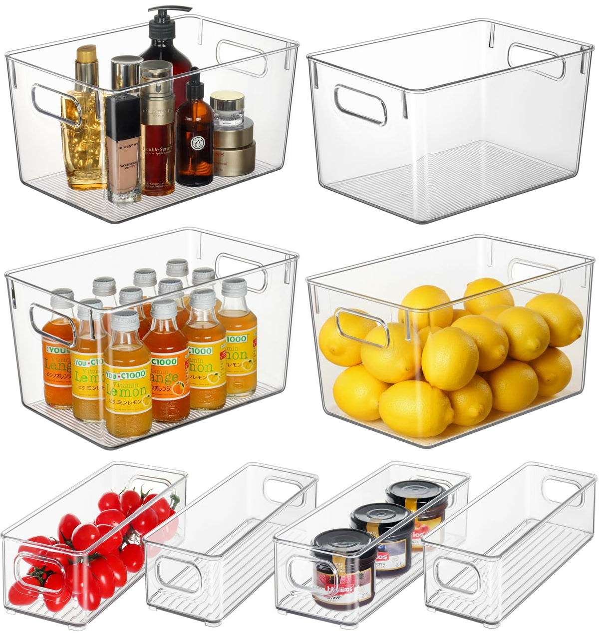 Hudgan easy-clean bins with smooth edges are simple to maintain.