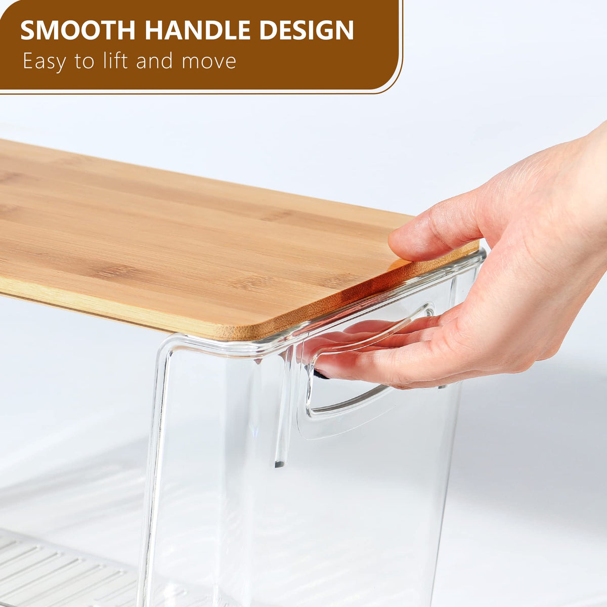 Hudgan extra-large bin in kitchen supports pantry organization and easy access.