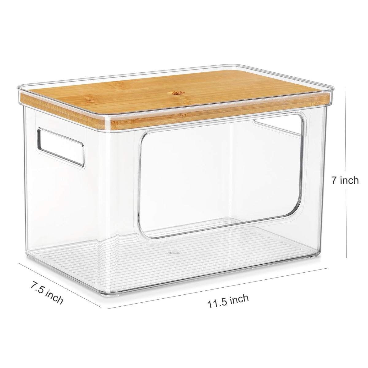 Hudgan front opening design makes bag removal quick and mess-free