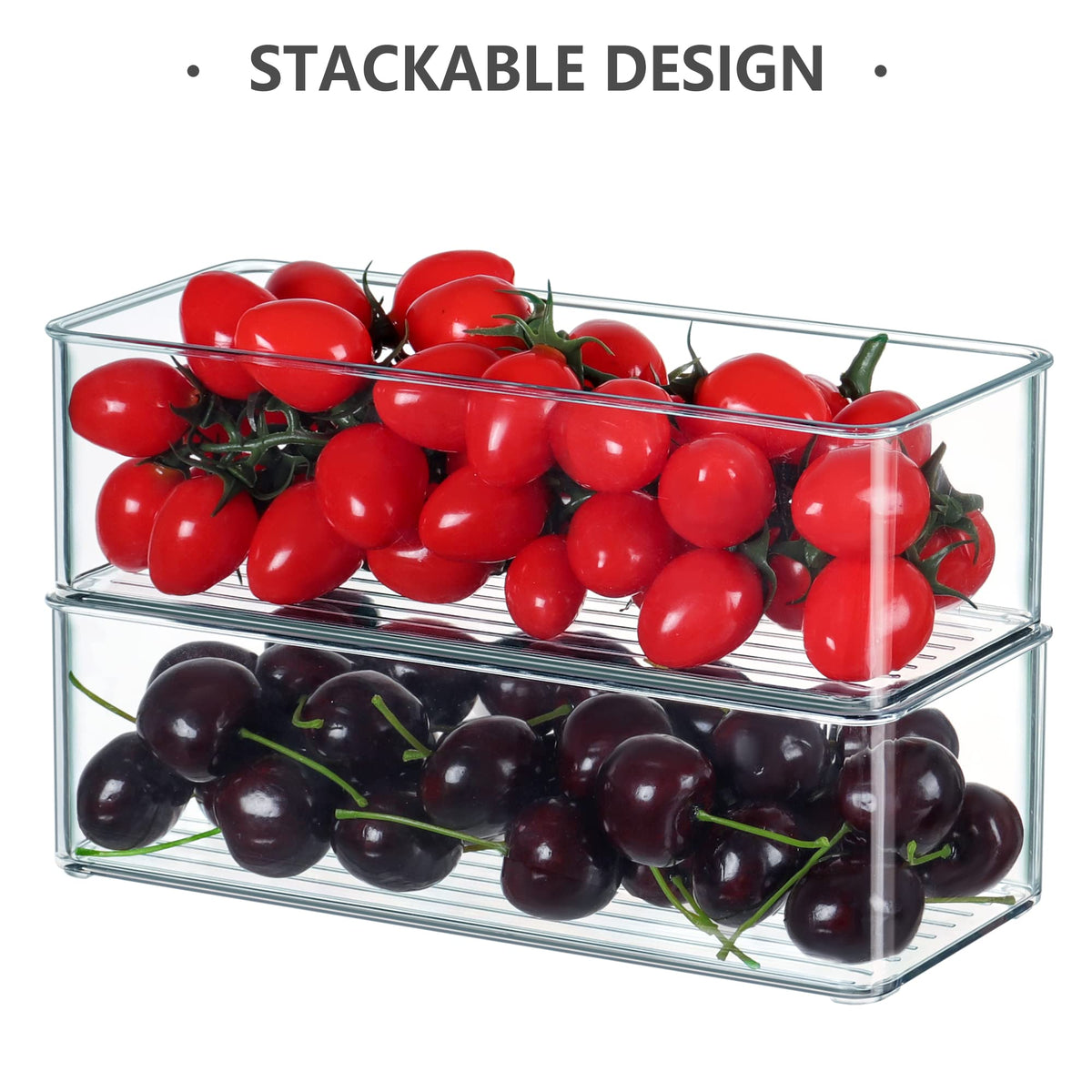 Hudgan handle-design drawer bin features easy grip handles for secure retrieval