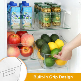 Hudgan pantry bin clear under-sink organizer keeps cleaners tidy