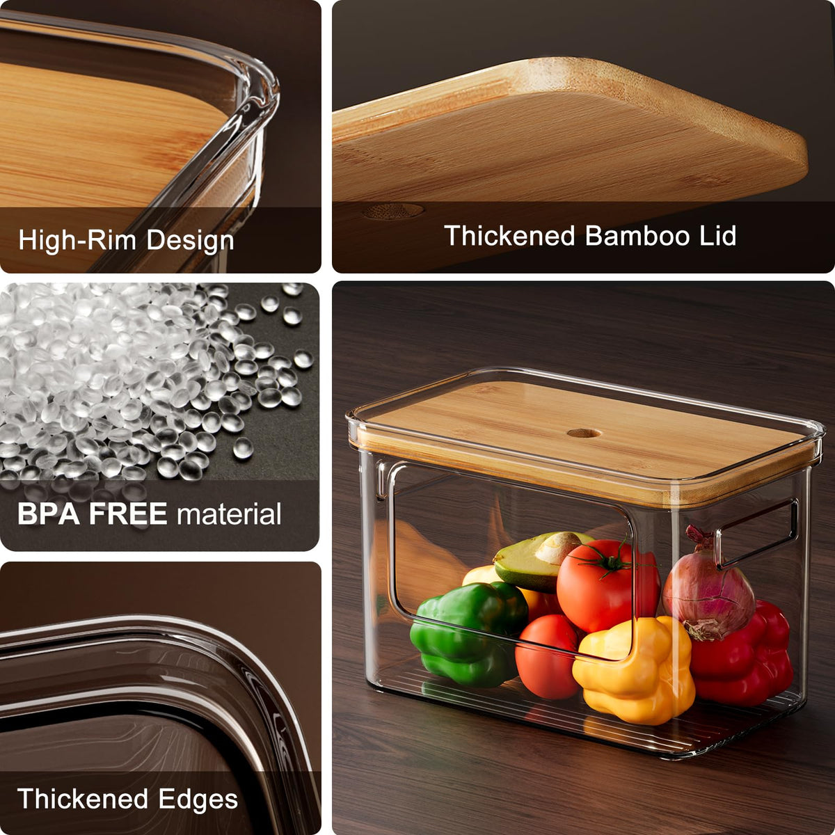 Hudgan pantry organizers large opening design makes onion, potato, and produce retrieval easy.