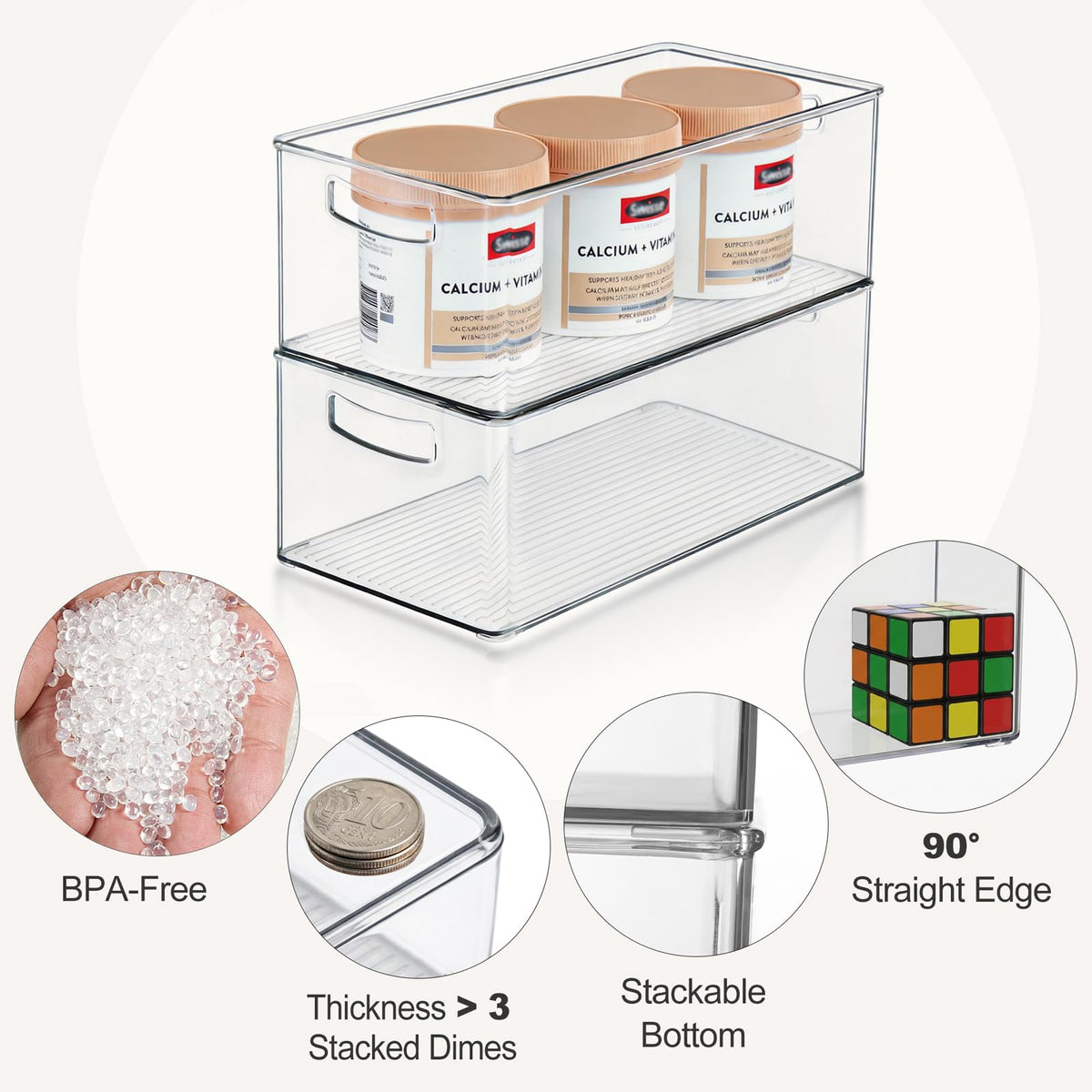Hudgan pantry set enhances cabinet organization and quick visibility