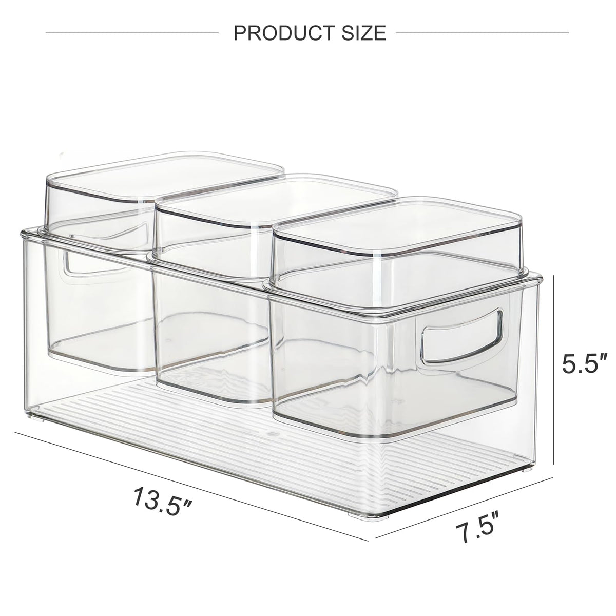 Hudgan Stackable Condiment Containers save fridge and counter space.