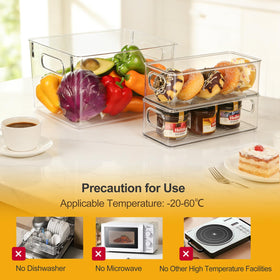 Hudgan transparent kitchen storage helps quick item spotting.