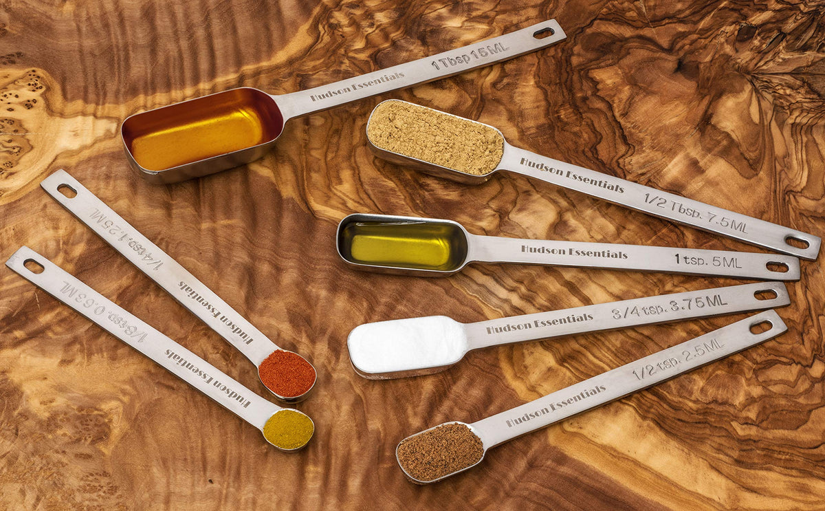Hudson Essentials dishwasher-safe spoons simplify cleanup after cooking.