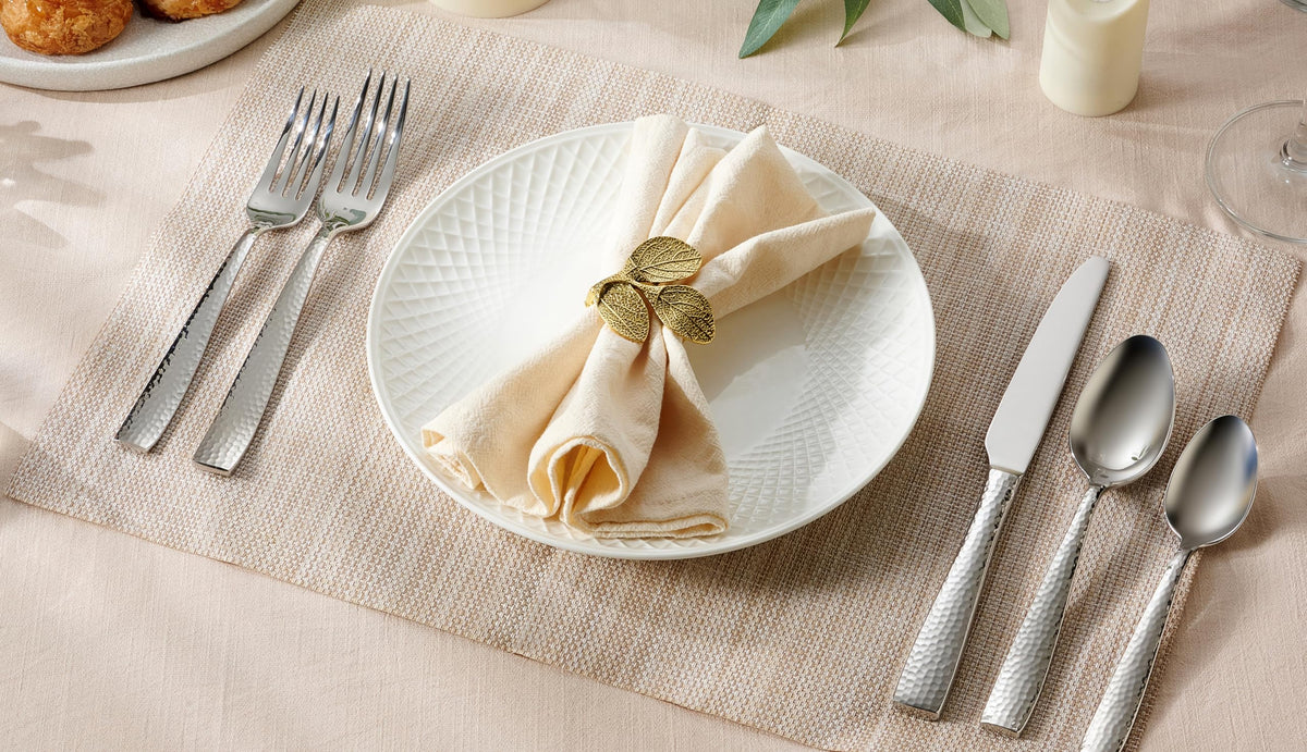 Hudson Essentials hammered teaspoons; precise portions with refined appearance.