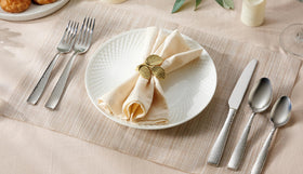 Hudson Essentials hammered teaspoons; precise portions with refined appearance.