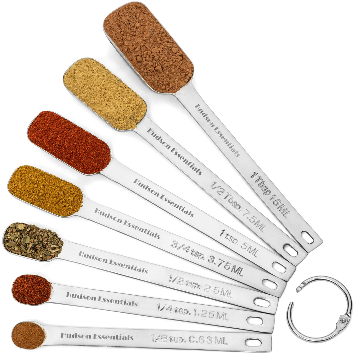 Hudson Essentials durable spoons enable consistent measurements in recipes.