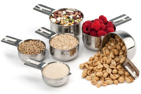 Hudson Essentials stainless steel cups resist rust and wipe clean in seconds.