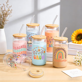 HUFAND glass straws six-pack for reusable beverages and waste reduction.
