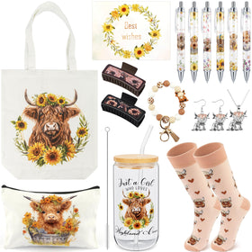 HUFAND Highland Cow tote bag for everyday essentials and style.