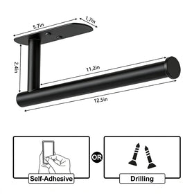 HUFEEOH black stainless steel close-up showing rust-resistant finish and sleek design.