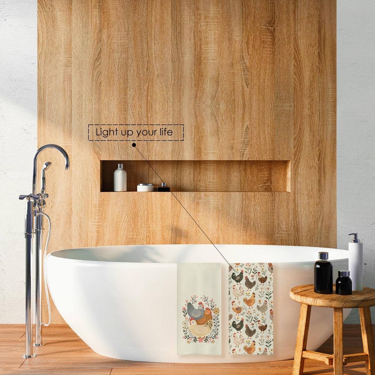 HUGANE easy-care towels machine washable for fast refresh and reuse.