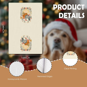 HUGANE rustic kitchen towel decor suitable for display and daily tasks.