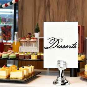 HugeLooy menu card holder versatile for signs and table settings.