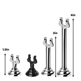 HugeLooy place card holder in silver keeps seating cards upright and organized.