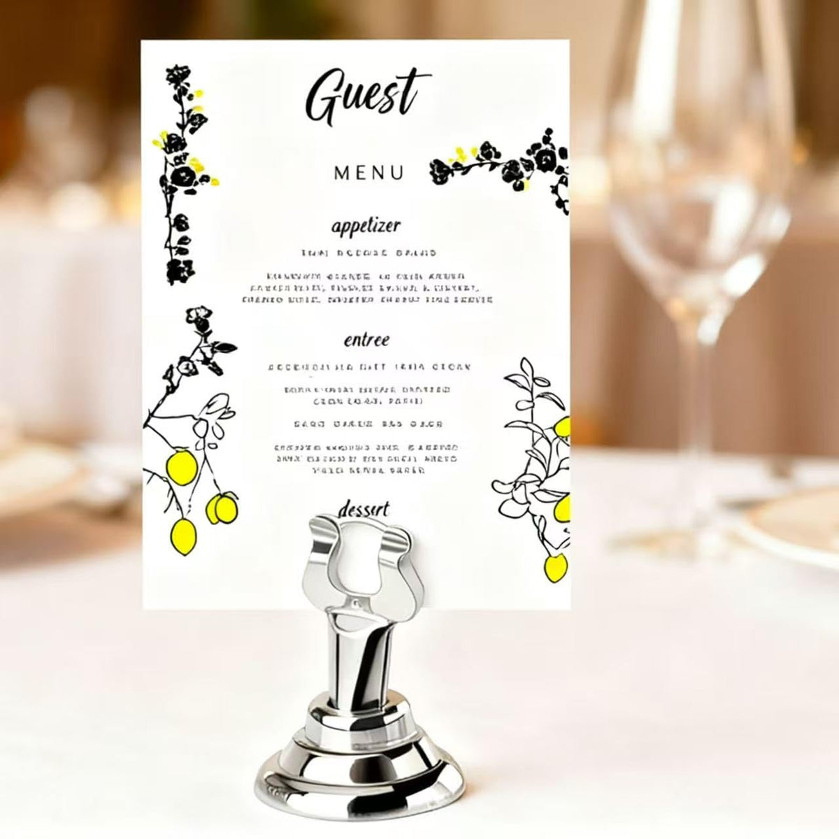 HugeLooy wedding table card holder is lightweight and portable.