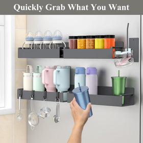 HuggieGems rustproof metal construction ensures durable kitchen organization