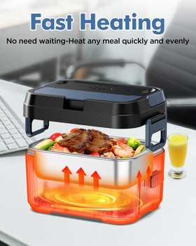 Hugmazing delayed-start preheat function allows scheduled heating for mealtime.