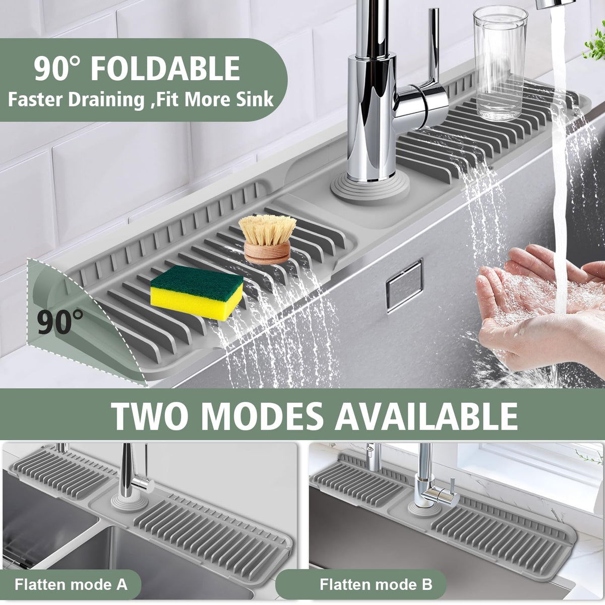 Hugro Tarfive multi-functional mat doubles as sponge holder
