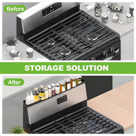 Hugro Tarfive strong magnets grip securely on stove surfaces.