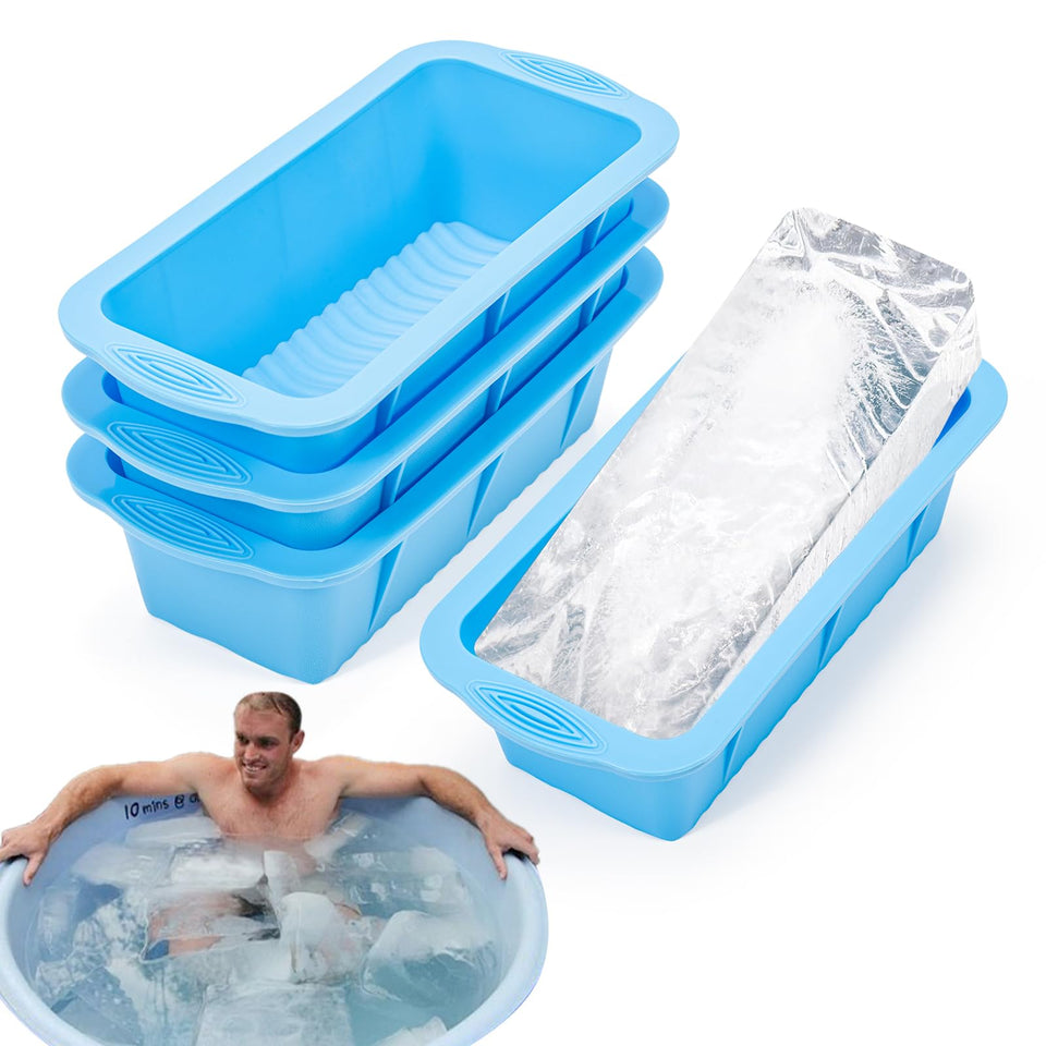 HUIRUSO four-pack ice mold assembly for batch cold plunge cooling