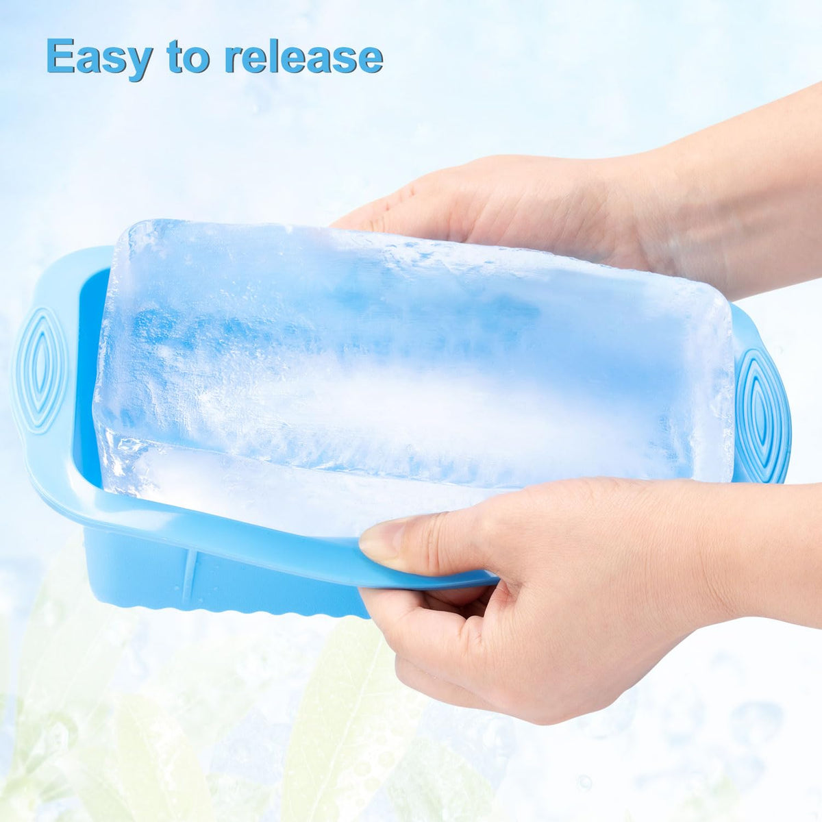 HUIRUSO reinforced silicone ice mold maintains cube shape during freezing
